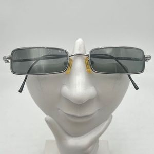 Vintage Sting Gunmetal Oval Sunglasses Frames VS4611